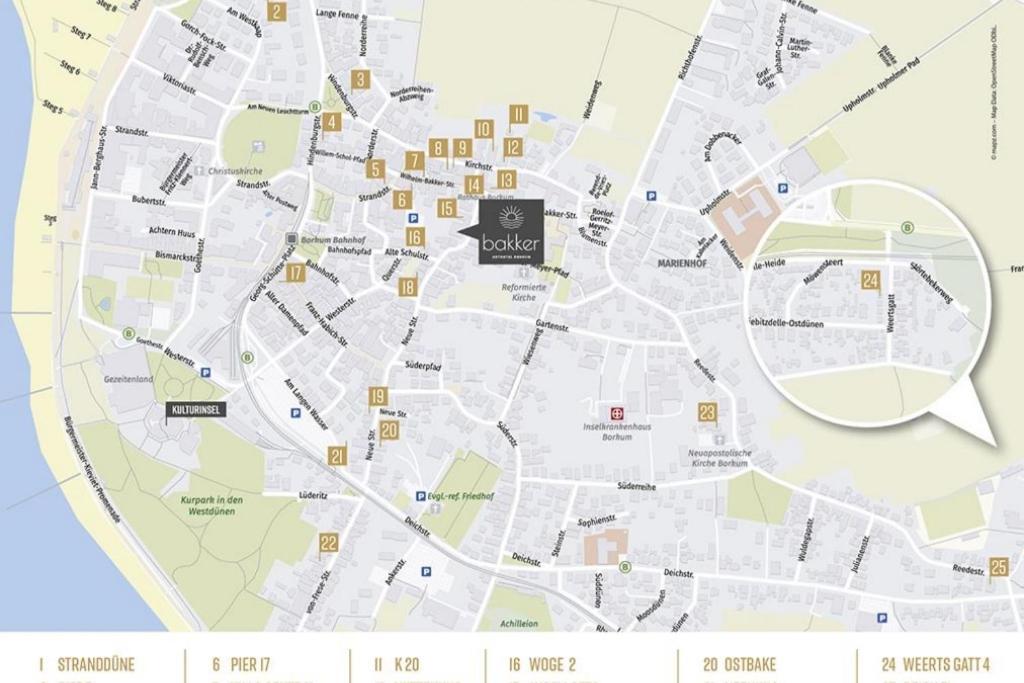 Inselloft Wohnung 5 Borkum Dış mekan fotoğraf
